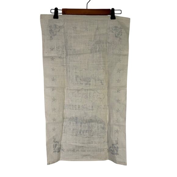 KayDee Hand Prints Linen Towel Williamsburg Virginia 27x16 NWOT - Picture 3 of 3